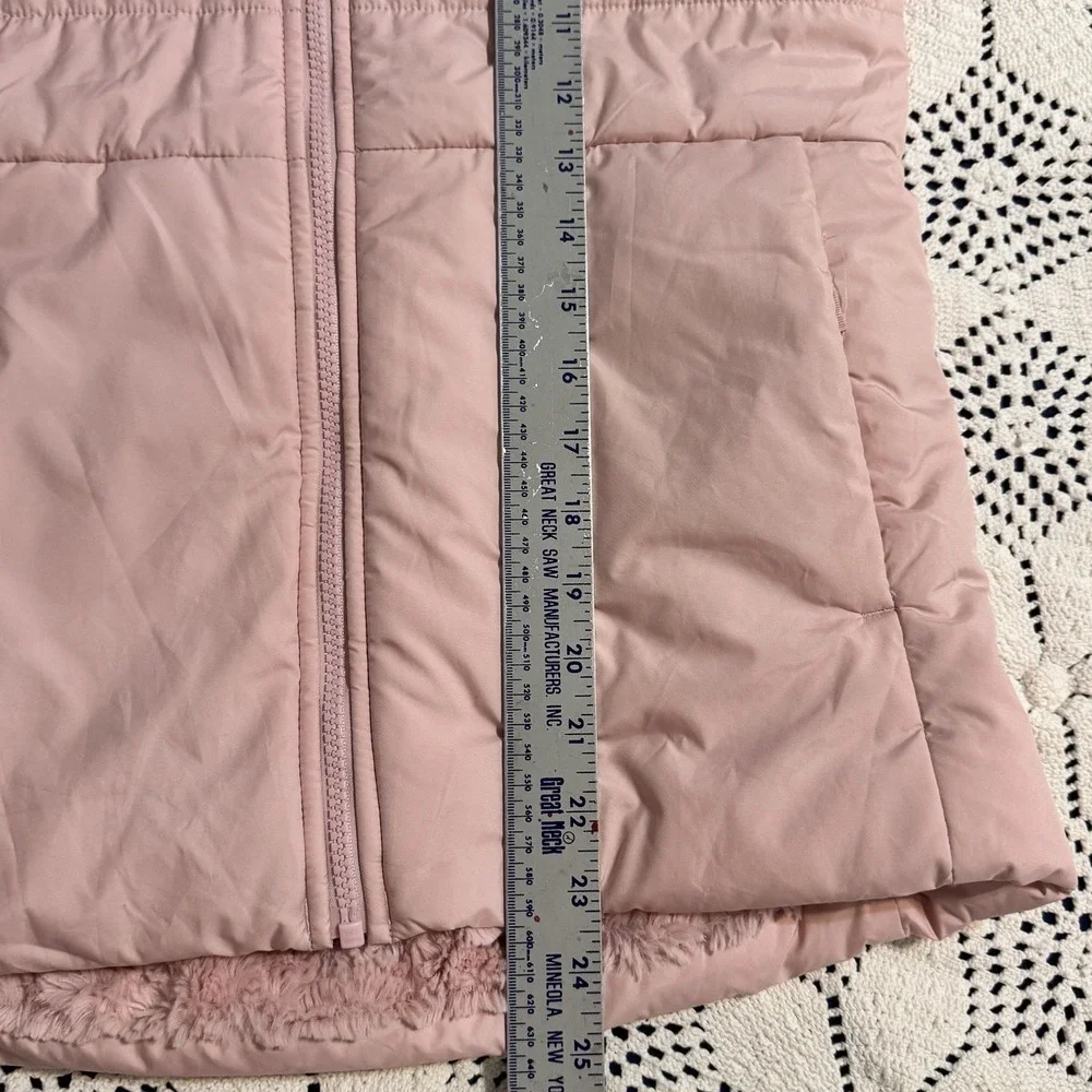 Sz L Large 14-16 The North Face Girl's Reversible Sherpa Jacket Long Sleeve Pink